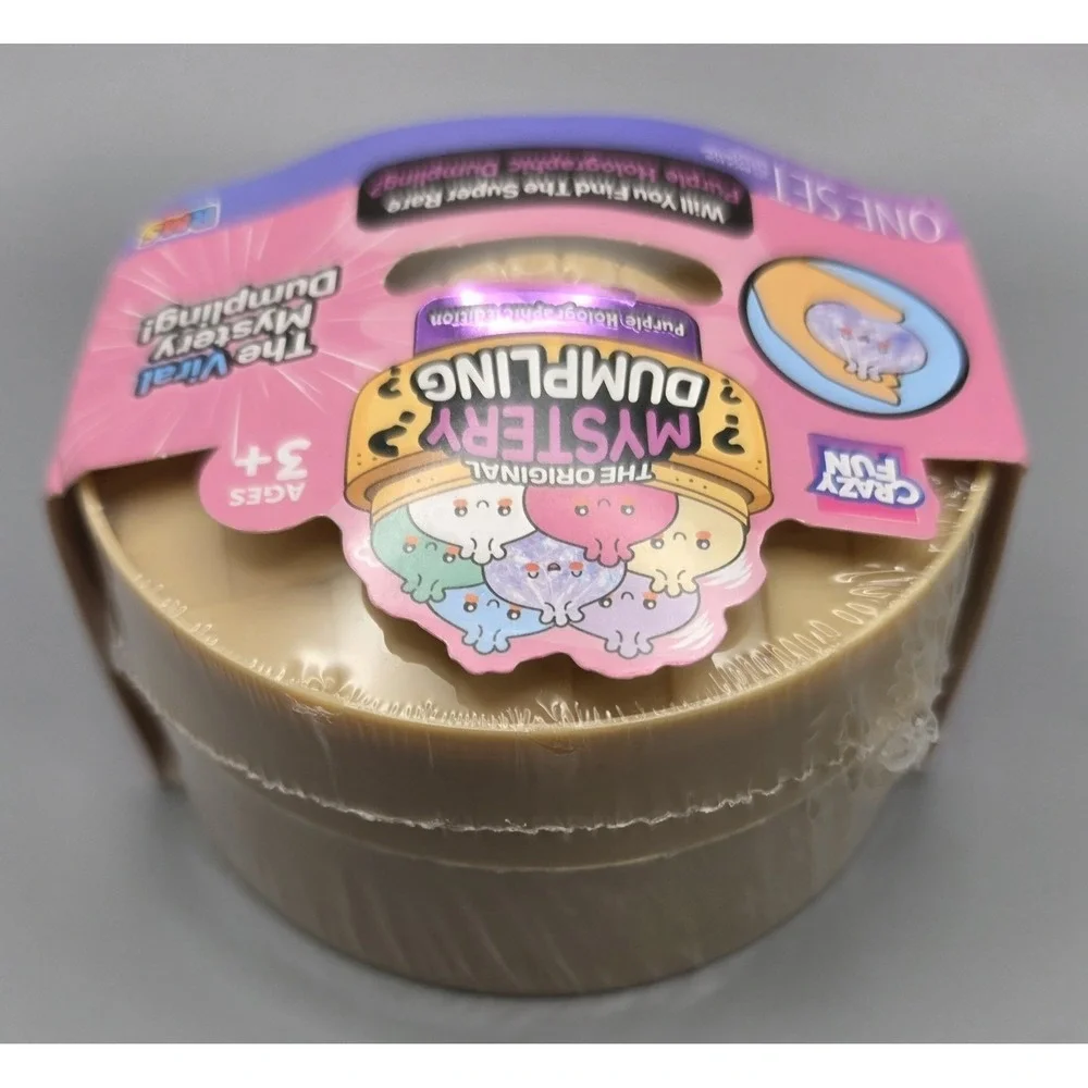 Crazy Fun Original Mystery Dumpling Purple Holographic Edition Squishy Toy NEW